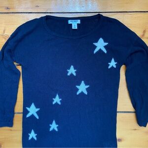Old Navy Women's Navy 3/4 Sleeve Star Design Sweater Size XS